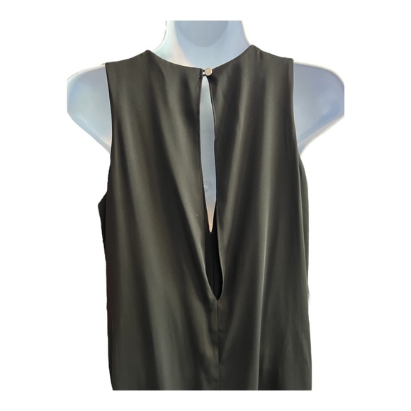 π€ EUC WHITE HOUSE BLACK MARKET Black Tunic Wide Leg Jumpsuit | Womenβs Sz 2 - Picture 7 of 14